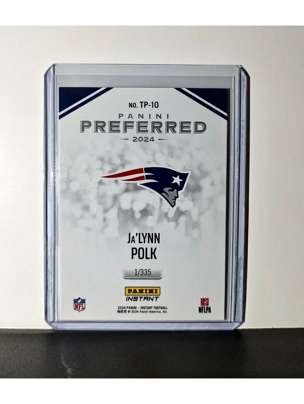 Ja'Lynn Polk 2024 Panini Preferred NFL #10 Rookie Card NE Patriots 1/335